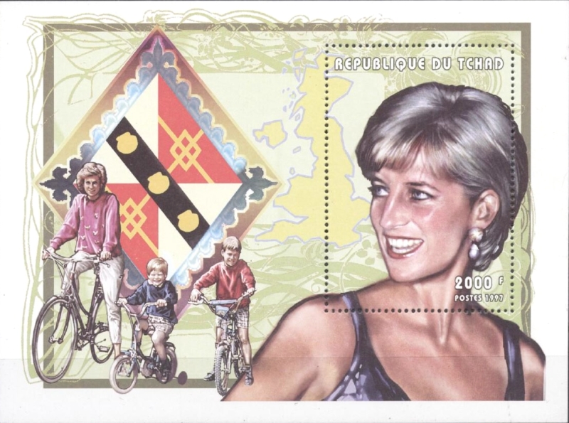 Chad 1997 Princess Diana Scott 715