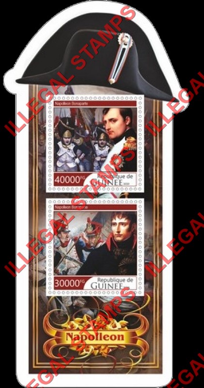 Guinea Republic 2020 Napoleon Bonaparte (different a) Illegal Stamp Souvenir Sheet of 2