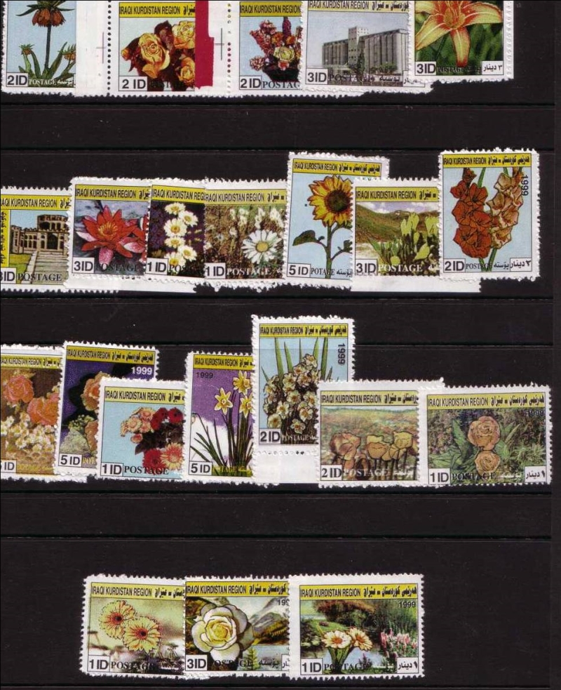 Kurdistan 1999 Flowers Stamp Set